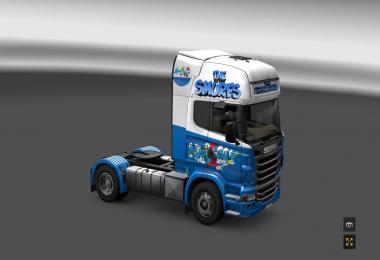 Smurfs skin for Scania