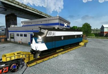 Trailer with train