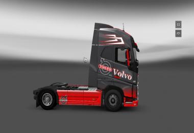 Volvo Grey Red Skin