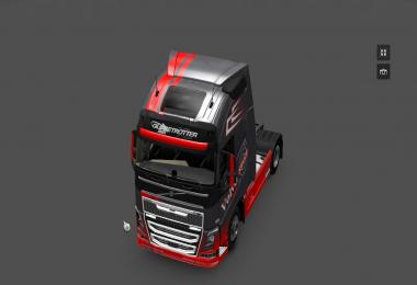 Volvo Grey Red Skin