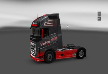 Volvo Grey Red Skin