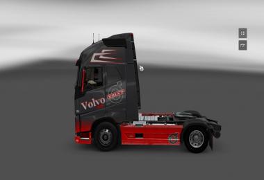 Volvo Grey Red Skin