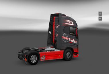 Volvo Grey Red Skin