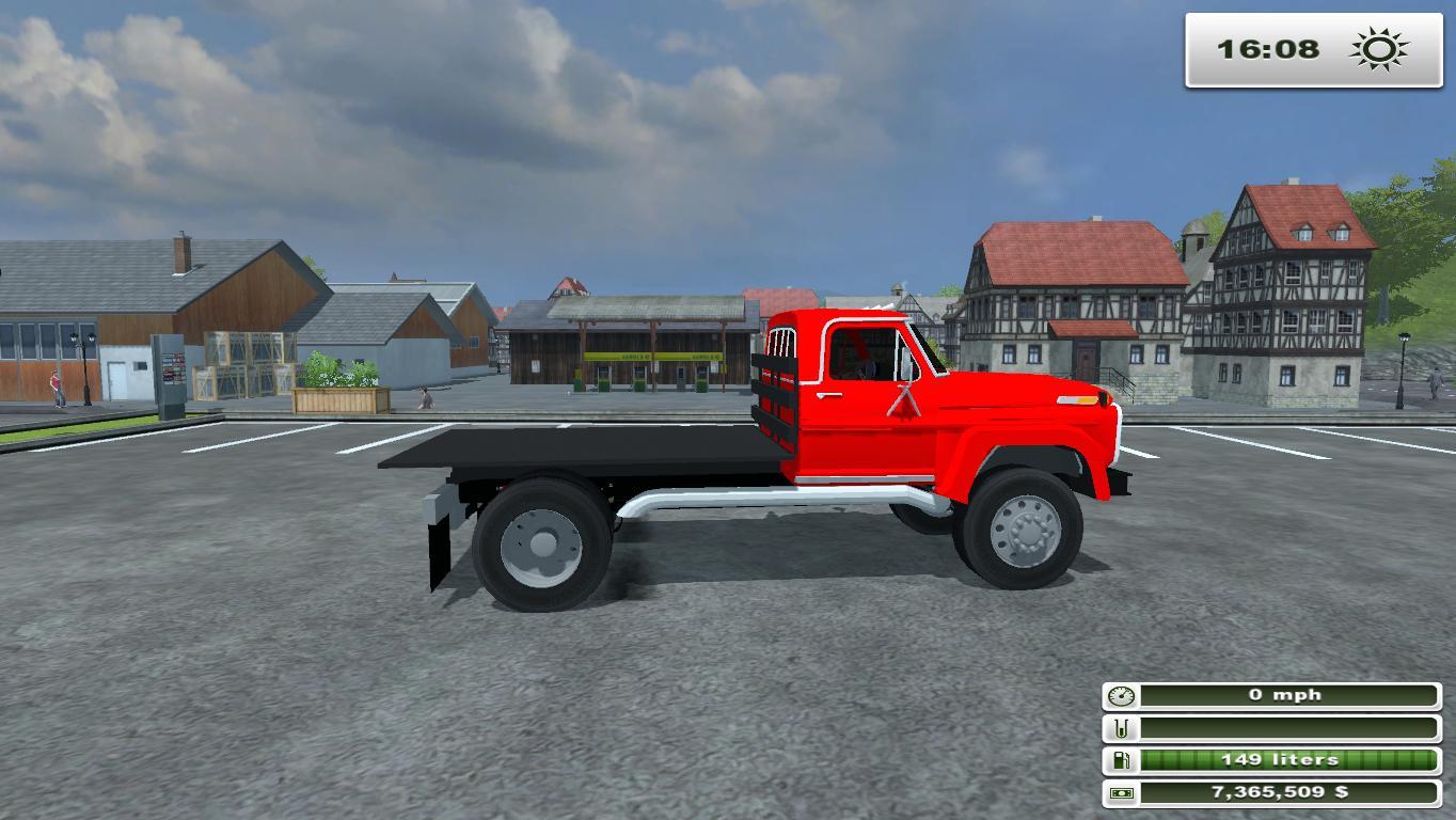 Ford f600 flatbed #5
