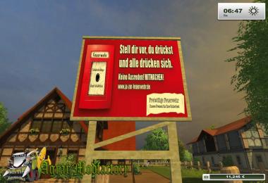 Advertising sign firefighters v1.0