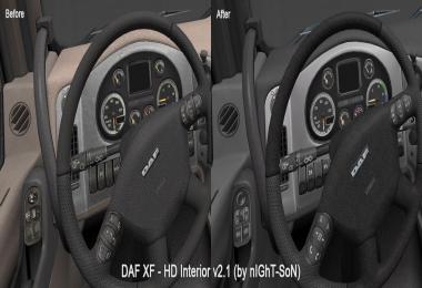 DAF XF - HD Interior v2.1 - Gray/Creme