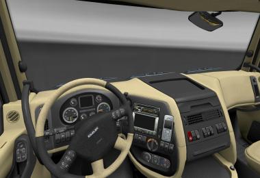 DAF XF - HD Interior v2.1 - Gray/Creme