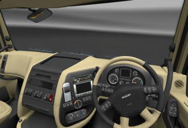 DAF XF - HD Interior v2.1 - Gray/Creme