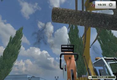 Excavator suspension for forestry pliers v1.0