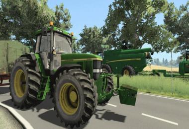 JOHN DEERE 7810 + New wheels