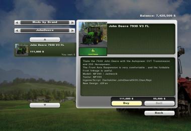 John Deere 7930 + Aloe Console (More Realistic)