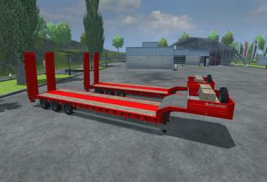 Low Loader Galtrailer Red v1.0