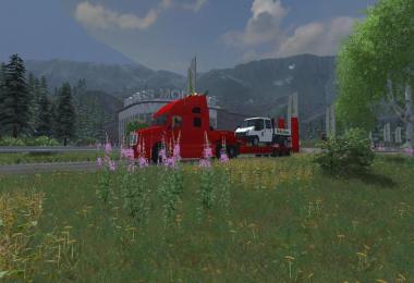 Low Loader Galtrailer Red v1.0