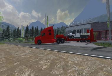 Low Loader Galtrailer Red v1.0