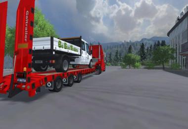 Low Loader Galtrailer Red v1.0