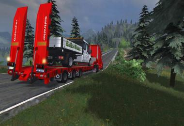 Low Loader Galtrailer Red v1.0