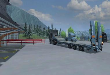 Pack Low Loader Galtrailer v1.0 Blue