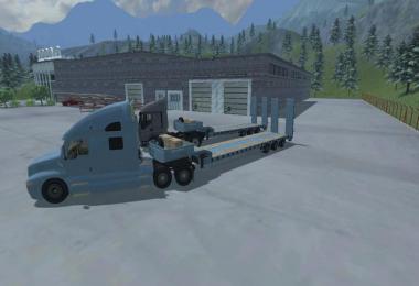 Pack Low Loader Galtrailer v1.0 Blue