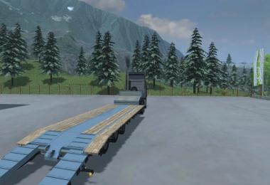 Pack Low Loader Galtrailer v1.0 Blue