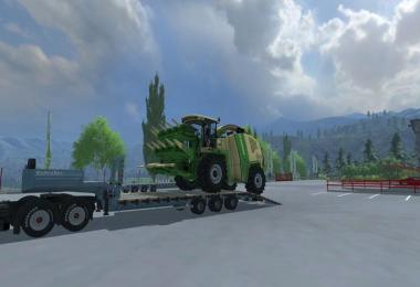 Pack Low Loader Galtrailer v1.0 Blue