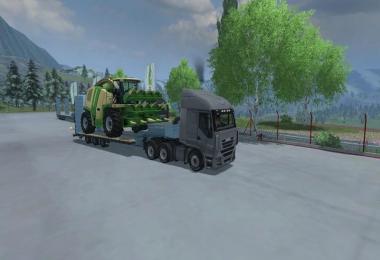 Pack Low Loader Galtrailer v1.0 Blue