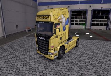 Scania Homer Simpsons Skin