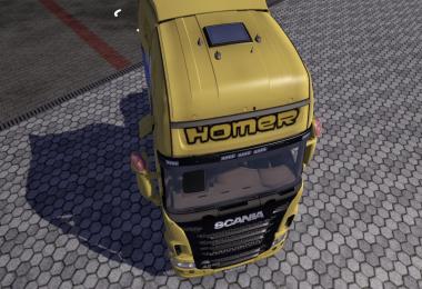 Scania Homer Simpsons Skin