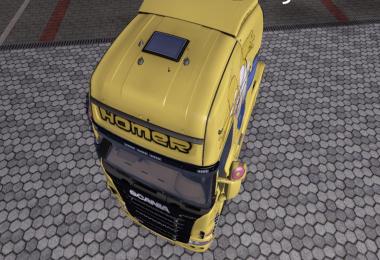 Scania Homer Simpsons Skin