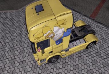 Scania Homer Simpsons Skin