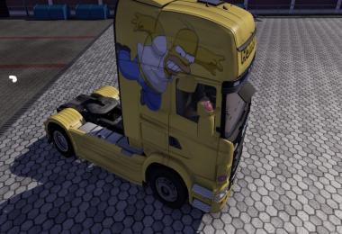 Scania Homer Simpsons Skin