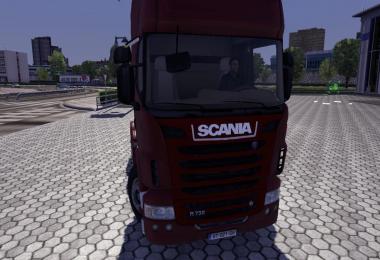 Scania R09 with rear bumper and sunshield upgrades