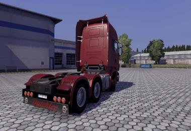 Scania R09 with rear bumper and sunshield upgrades