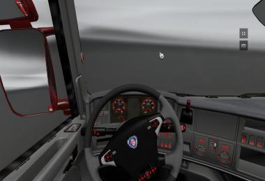 Scania R2009 Red & Black interior