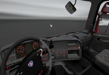 Scania R2009 Red & Black interior