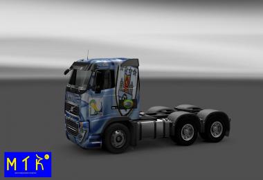 Skin Volvo FH 16 Uruguay Copa 2014