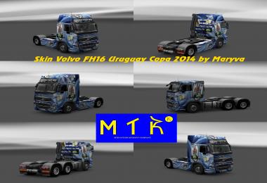 Skin Volvo FH 16 Uruguay Copa 2014