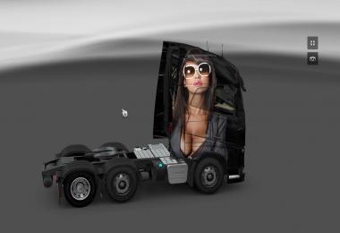 Volvo FH 2013 Scratched Black Girl Persian Skin