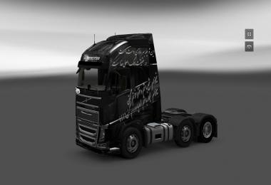 Volvo FH 2013 Scratched Black Girl Persian Skin