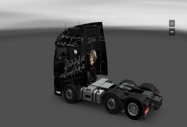 Volvo FH 2013 Scratched Black Girl Persian Skin