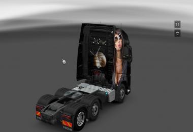 Volvo FH 2013 Scratched Black Girl Persian Skin