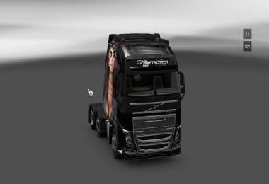 Volvo FH 2013 Scratched Black Girl Persian Skin