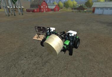 Front loader pallet fork bale v1.0