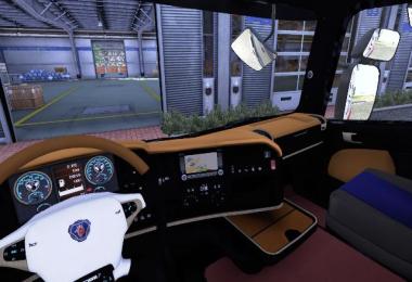 Interior Scania R Orange/black 1.9.22