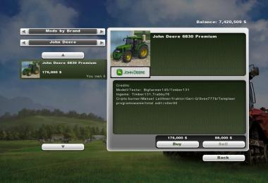 John Deere 6830 Premium MR