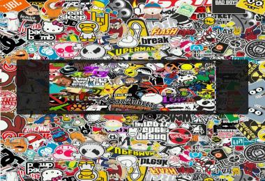 Loading screen sticker bomb