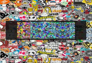 Loading screen sticker bomb