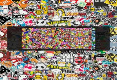 Loading screen sticker bomb