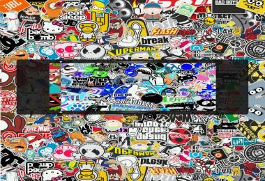 Loading screen sticker bomb