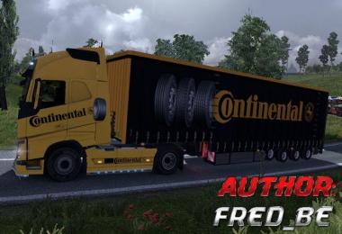 Volvo FH 2012 + Trailer Continental 1.9.x