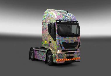 Iveco Hi Way Psychedelic Trucking Skin